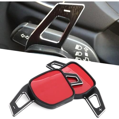 Car Steering Wheel Shift Paddle Shifter Fit For Audi A3 A4 A4L A5 A6 A7 A8 Q3 Q5 Q7 TT S3 R8 Red Car Styling Auto Accessories