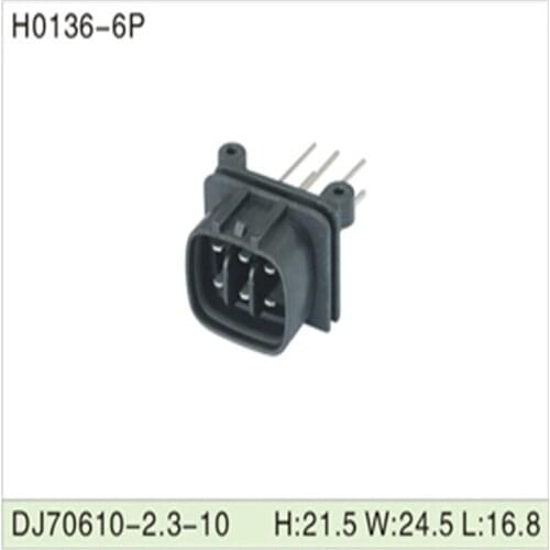 Free shipping 500pcs DJ70610-2.3-10 6Pin 2.3mm AMP Car Electrical Wire Connectors for VW,BMW,Audi,Toyota,NISSAN AND other