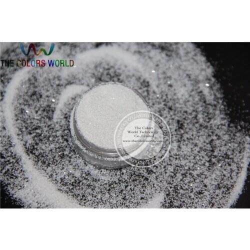 TCM1200 Solid White Colors 0.2mm size 008 solvent resistant glitter for nail gel nail polish or Other art Decoration