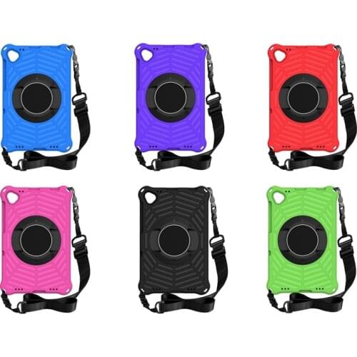 For Lenovo M10 Plus X606F 10.3 Inch Case with Shoulder Strap 360 degree Rotating Stand Drop Proof Case