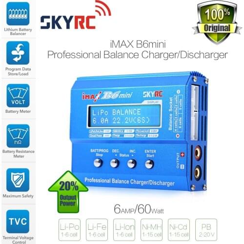 SKYRC IMAX B6 Mini Digital Balance Charger For RC Helicopter Car Toys Quadcopter Lipo NiMH Battery with Power Supply