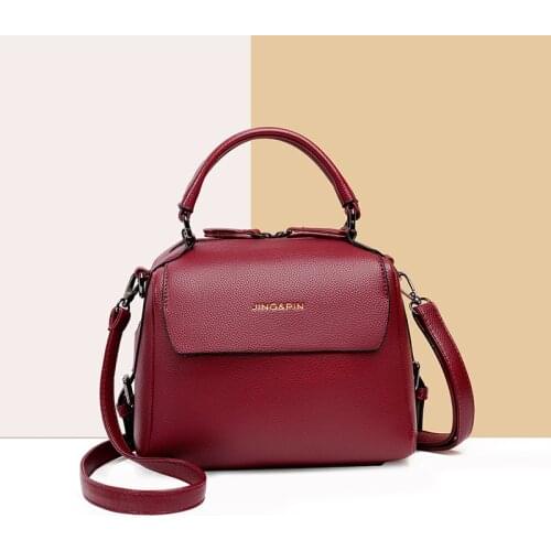 Ladies Fashion Crossbody Bags 2021 High Capacity Retro Shoulder Bag Handbag Female High Quality PU Leather Women Messenger Bag