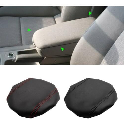 For Audi A4 2003 2004 2005 2006 2007 2008 Microfiber Leather Car Interior Center Control Armrest Box Protective Cover Trim
