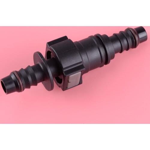 DWCX 1Pc Male 11.8MM SAE & Female 3/8" 10MM Straight Quick Release Connector for Nylon Fuel Line Rubber Hose Coupler