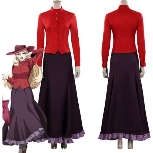 Joran The Princess of Snow and Blood Cosplay Elena Hanakaze Cosplay Costume Halloween Carnival Top Long Skirt