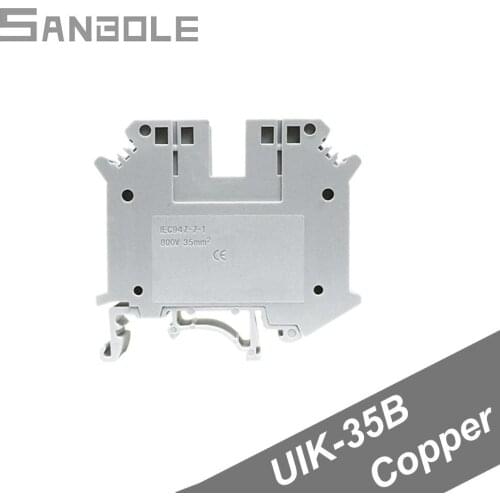 Terminal Block UIK-35B Electric Connection Row Guide DIN rail mounting General Purpose Connector Terminals (5PCS)