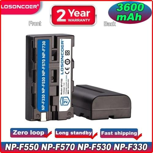 LOSONCOER NP-F550 NP-F570 NP-F530 NP-F330 Battery For Sony CCD-RV100 CCD-RV200 CCD-SC5 CCD-SC6 CCD-SC55 CCD-SC65 CCD-TRV66