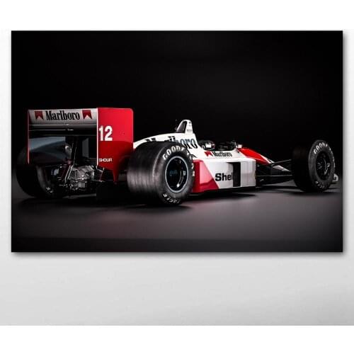 Mclaren Honda MP4 4 Classic Formula 1 Racing sport Posters and Prints Wall Art Canvas Paintings for Living Room Decor