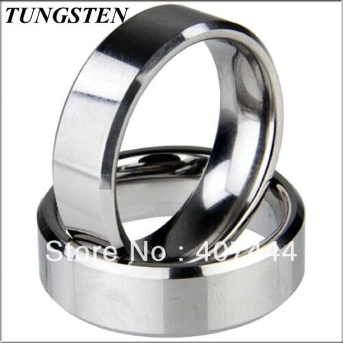 2013 New Arrival 8mm Tungsten Ring with High Polish, Flat Top, & Beveled Edges Wholesale 10 pieces /lot Free Shipping