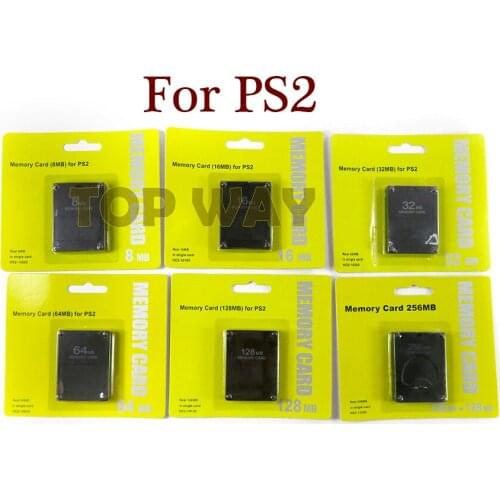 1PCS High quality Memory Card For PS2 for Playstation 2 8MB 16MB 32MB 64MB 128MB 256MB Memory Card Save Game Data Stick