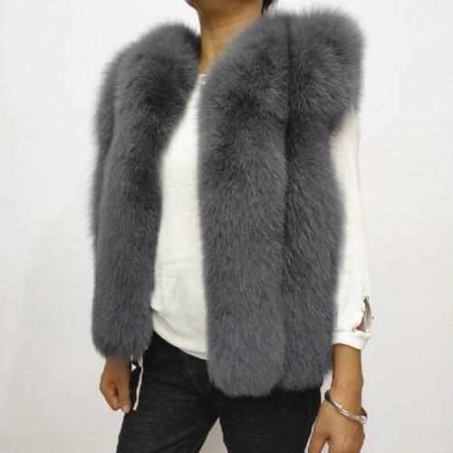 Qiunuanerxin Women's Fur Vests