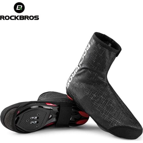 ROCKBROS Cycling Sport Shoe Cover Waterproof Bike Shoes Covers Reflective MTB Road Windproof Thermal Warm Bicycle Overshoes