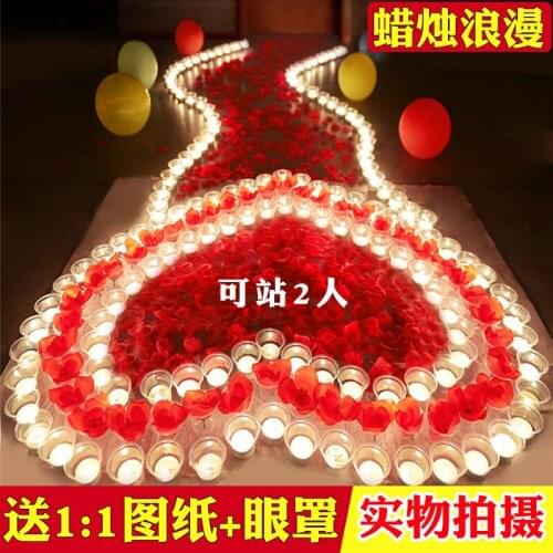 Romantic husband birthday anniversary proposal confession props scene layout creative supplies artifact room