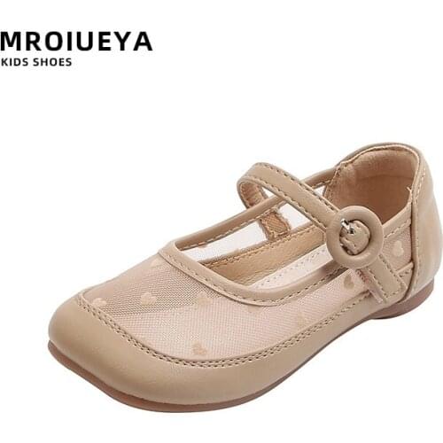 School Shoes Leather Girls Children 2 To 8 Years 2021 Party Size 28 Free Shipping Lace Love Summer Princess Spring Sandals Cute