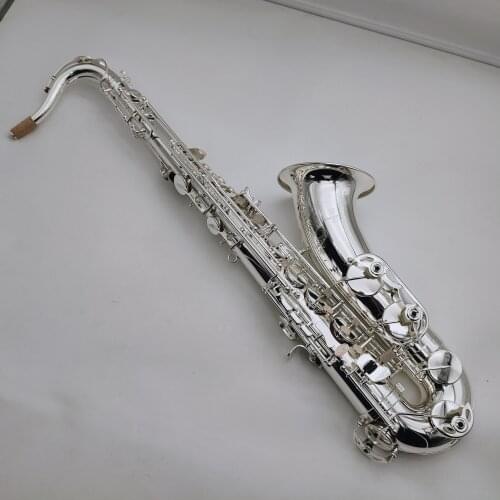 Brand New T-W020 Tenor Saxophone Bb Tune Sliver Plated Professional Musical Instrument With Case Mouthpiece Free Shipping