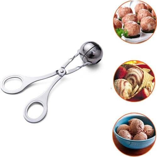 Convenient Kitchen Meatball Maker Stainless Steel Meatball Stainless Steel Meatball Clip Fish Ball Rice Ball Making Mold Tool U3