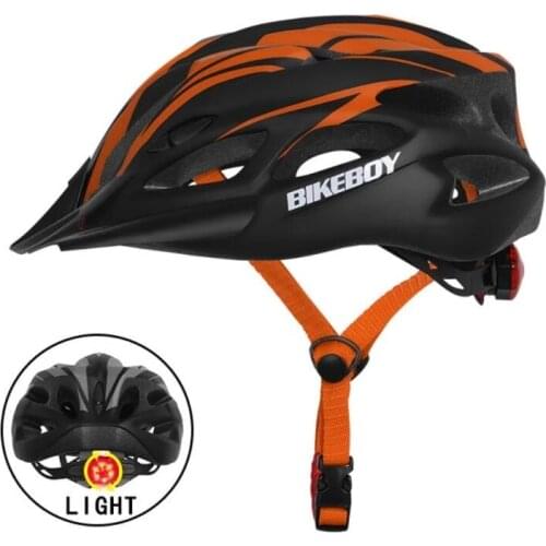 Cycling Helmet With Light Bike Ultralight Helmet Intergrally-molded Mountain Road Bike Bicycle MTB Helmet Safe Bike Accessories