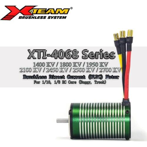 X-TEAM 4068 Series 2700KV 2500KV 2000KV 1800KV Brushless Motor BLDC Motor for 1/8 Tria,on-road,Buggy,Monster RC Cars