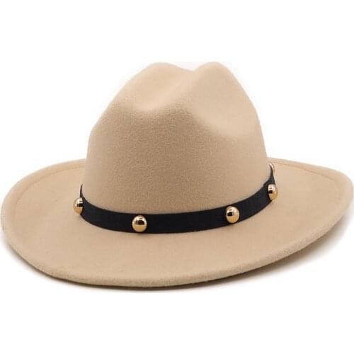 Winter Autumn Imitation Woolen Women Men Ladies Fedoras Top Jazz Hat European American Round Caps Bowler Hats