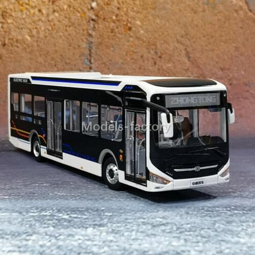 1/42 For Zhongtong City Bus LCK6126EVGRA1 Pure electric Bus Diecast Car Model Gifts Collection Display Metal,Plastic,Rubber