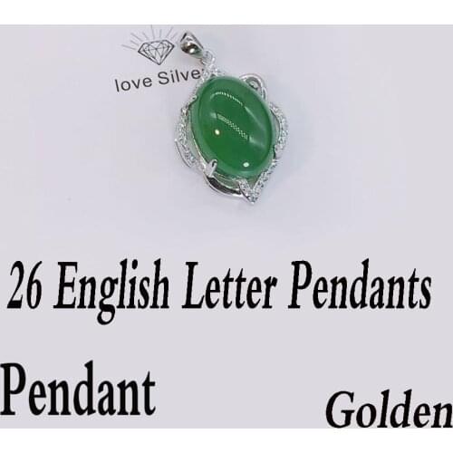 2021 New High Quality 925 Sterling Silver Exquisite Spanish 26 Letter Pendant For Girlfriend Diy Simple Fashion Animal Necklace