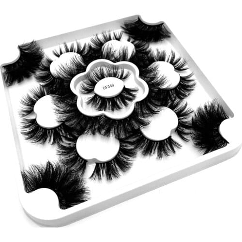 3D Mink Hair False Eyelashes Handmade Natural Long 23mm-27mm Eyelash Wispy Fluffy Lashes Reusable False Eyelashes Extension Tool