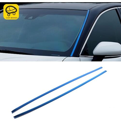 CarMango Car Accessories Front Windshield Pad Trim Cover Frame Sticker Exterior Decoration for Toyota Camry XV70 2017-2020