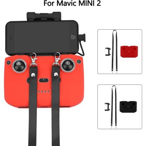 Lanyard Remote Controller Protective Case for DJI Mavic MINI 2 Dust-proof Cover Neck Sling Hanging Strap Silicone Case