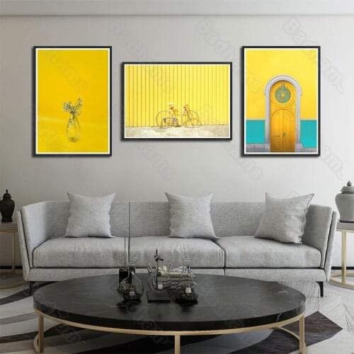 Nordic Decoration Home Furnishing Huang Chengcheng Waterproof Ink Painting Frameless Style Living Room Bedroom Corridor Mural