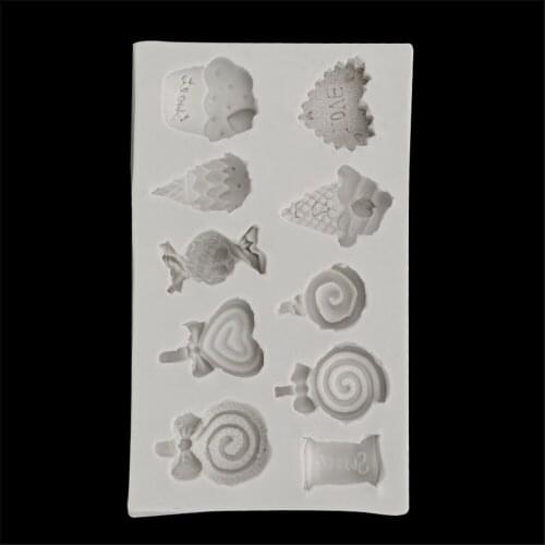 DIY Silicone Ice Cream Mold Popsicle Moulds Chocolate Cavities Ice lolly Moulds With Sticks Cake Baking