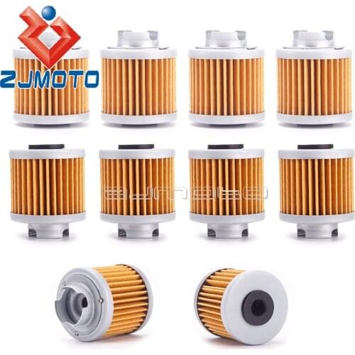 For Lifan 150 Engines Zongshen ZS190 Takegawa Kitaco YX 150/160 Daytona Piranha 150 Daytona Type Moto Yellow Oil Filter 10PCS