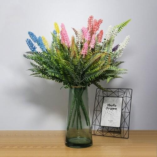 Bottle Flower Display Artificial Plants Make Old Lavender Indoor Restaurant Partition Artificial Flowers