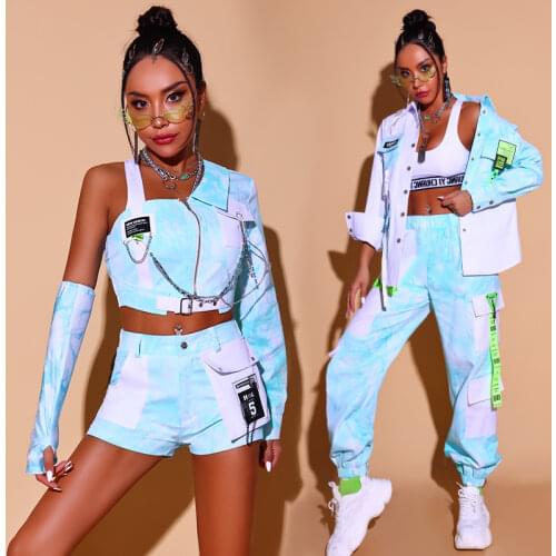 Nightclub Gogo Dance Costume Women Sexy Dj Clothing Fluorescent Green Stripes Bodysuit Rave Party Outfits Stage Costume BL5843