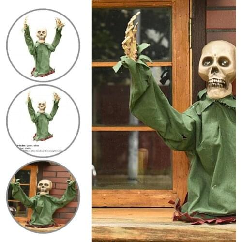 Lightweight Great Electric Swing Ghost Tricky Toy Plastic Ghost Doll Eye-catching for Pub