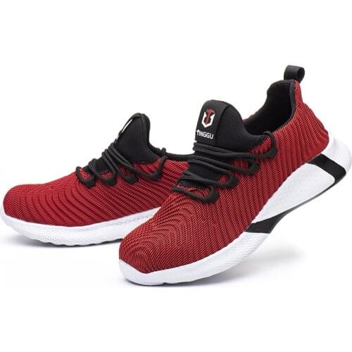 Lightweight Safety Shoes Women Men Work Shoes Puncture-Proof Safety Boots Men Steel Toe Shoes Work Sneakers Men Security Shoes