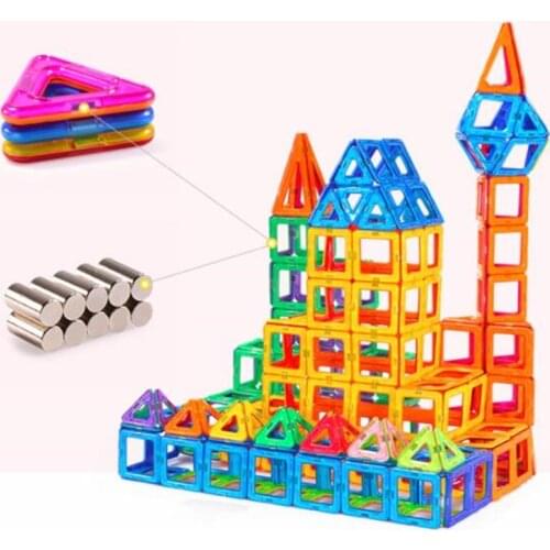 Blocks Magnetic Designer Construction Set Model & Building Toy Plastic Magnetic Blocks Educational Toys For Kids Gift