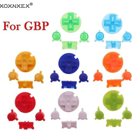 Colorful Replacement Buttons Set Replacement For Gameboy Pocket GBP On Off Button AB Buttons D Pads