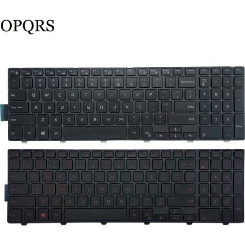 New US Laptop Keyboard for Dell Inspiron 5551 5555 5558 Keyboard US Black with Frame No backlit