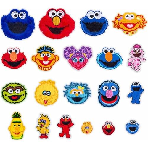 Customized Wholesale Cartoon Embroidered Cloth Stickers Adhesive Patch Clothing Accessories Shoes and Hats Bag Accessories