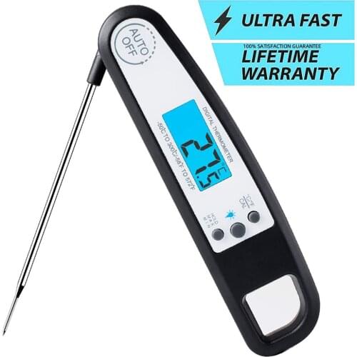 AIRMSEN Food Thermometer Kitchen Thermometer Digital Thermometer Meat Thermometer BBQ Waterproof Kitchen Cooking Tools
