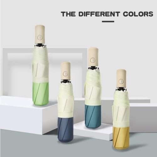 Fully Automatic Folding Windproof Stitching Color Umbrella Outdoor Portable Anti-UV Fashion Protection Umbrellas