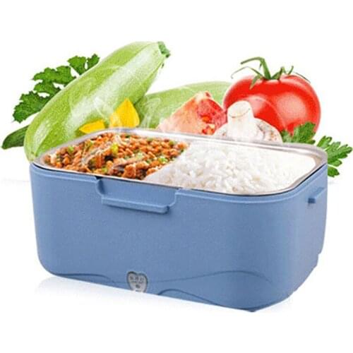 C5 1.5L Portable Electric Food Box Heating Lunch Box Rice Cooker Food Heater Container 35W 12V/24V For Car/Truck Food Warmer