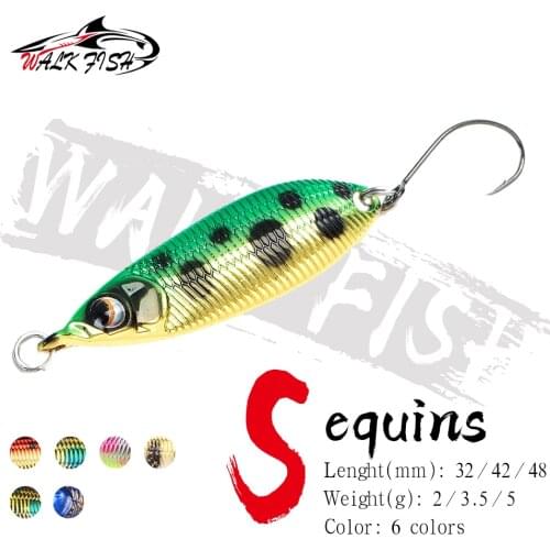 WALK FISH Copper SPOON 2g/3.5g/5g Stream Hard Bait Fishing Lures Copper Metal Fishingh Lures For Trout Pike Perch Salmon