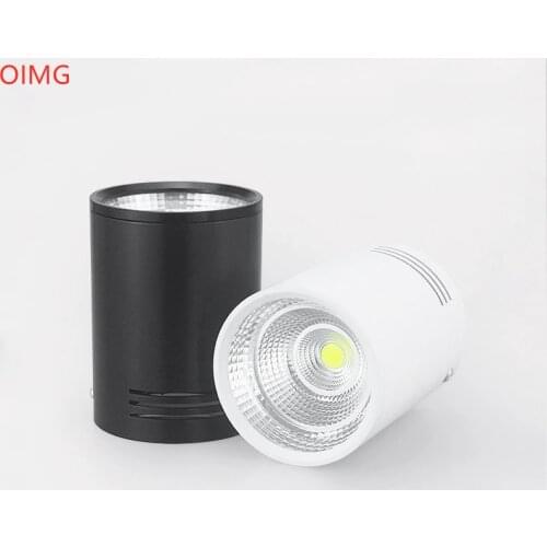 Dimmable Surface mounted COB LED Downlight 7W 9W 12W 15W 20W LED Ceiling Spot Light AC85-265V LED Ceiling Lamp Indoor Lighting