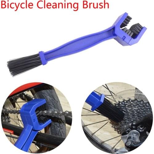 1PC Bike Chain Cleaning Brush Tool Plastic Motorcycle Mountain Bicycle Wheel Gear Chain Wash Brush Cycling Cleaning Accessories