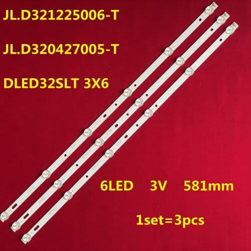 LED backlight lamp strip 6leds for Vi ty as 32"TV 32L 301C18 HV320WHB-N80 Jl.d320427005-t