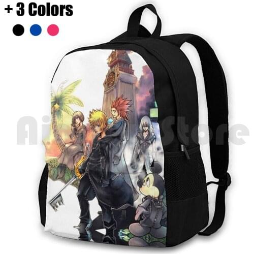 The Clock Tower Outdoor Hiking Backpack Riding Climbing Sports Bag Kingdom Hearts Fantasy Magic Friends Power Memories Cute