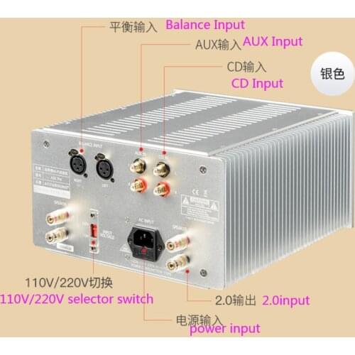 Pure Class A Power Amplifier A30 Audiophile high-power home desktop high-fidelity 2.0 hifi power amplifier 20W*2