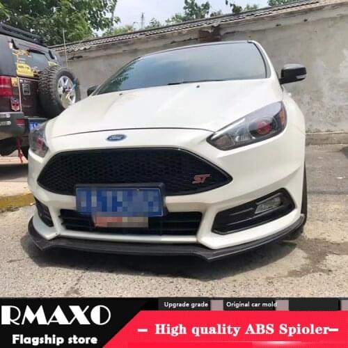 For Ford Focus ST Body kit spoiler 2016-2018 For Focus ST ABS Rear lip rear spoiler front Bumper Diffuser Bumpers Protector