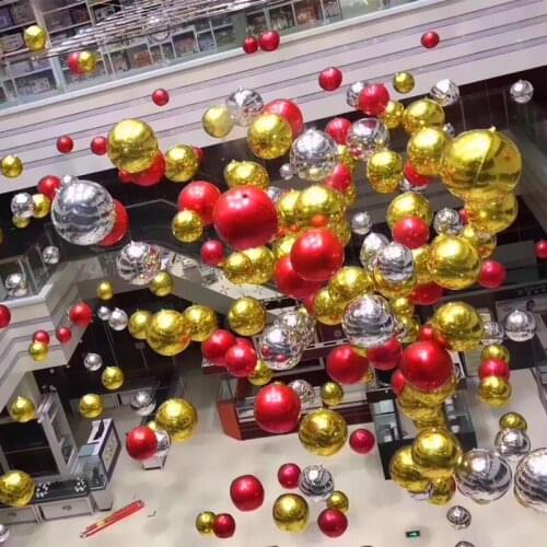 10/15/18/22inch 4D round aluminum film golden silver balloons metal foil balloons decoration BOBO Balloons Birthday Party Decor